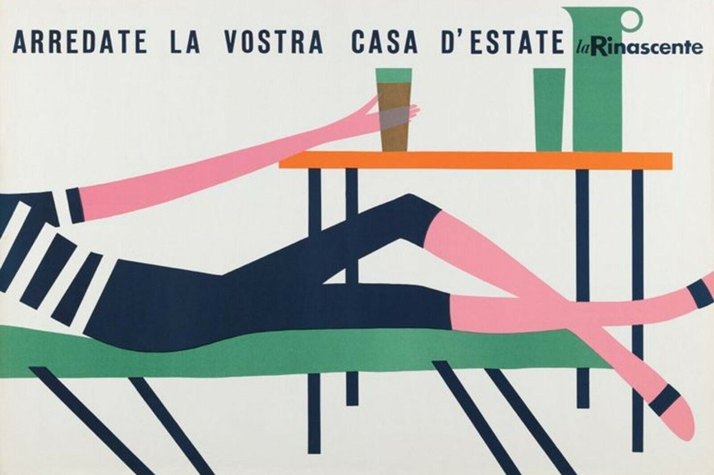 1950s ARREDATE LA VOSTRA CASA D'ESTATE DRINK America ads Vintage Postcard #114