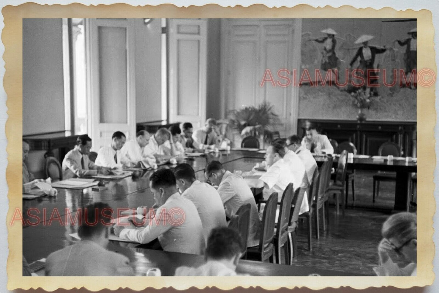 50s Vietnam War Indochina General Colonial Building French Vintage Photo #417