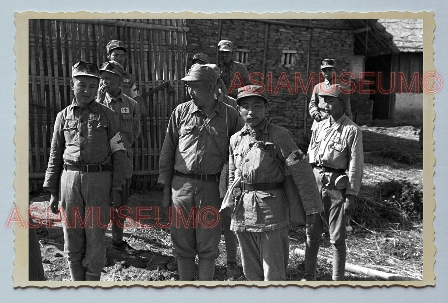 1940s Army Soldier Civil War Medic  Vintage China Shanghai Photo 3044 中国上海老照片