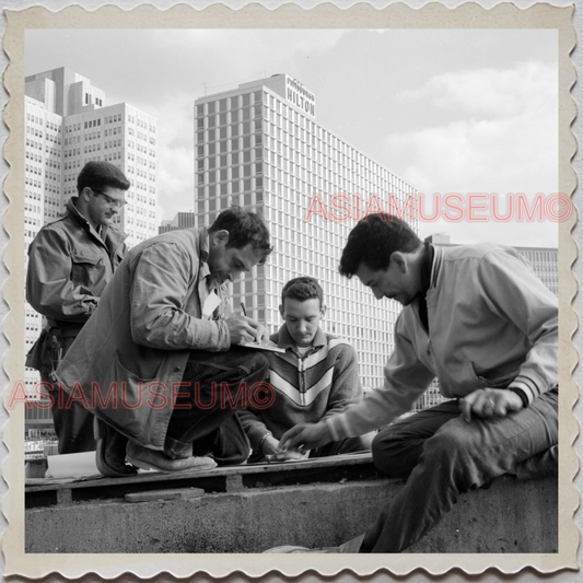 50s PITTSBURGH PENNSYLVANIA ALLEGHENY WORKER FORT PITT BRIDGE OLD USA Photo 8624