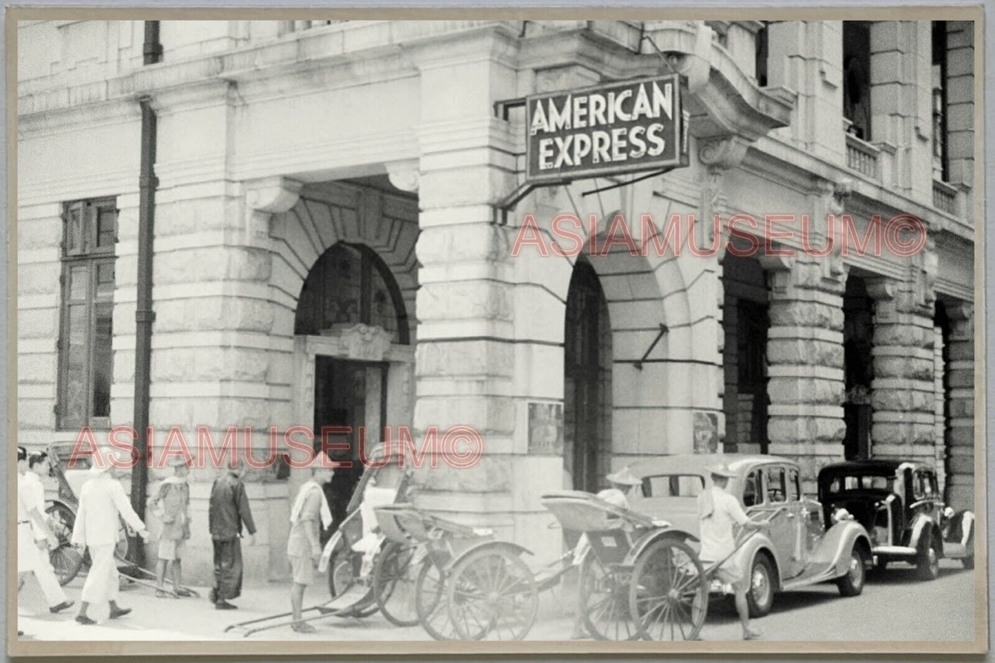 40s American Express Building HONG KONG VINTAGE PHOTO POSTCARD RPPC 657 香港舊照片明信片