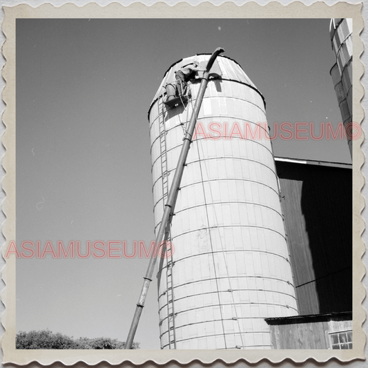 50s LAKE GENEVA WISCONSIN WALWORTH MILWAUKEE CHICAGO SILO VINTAGE USA Photo 8735