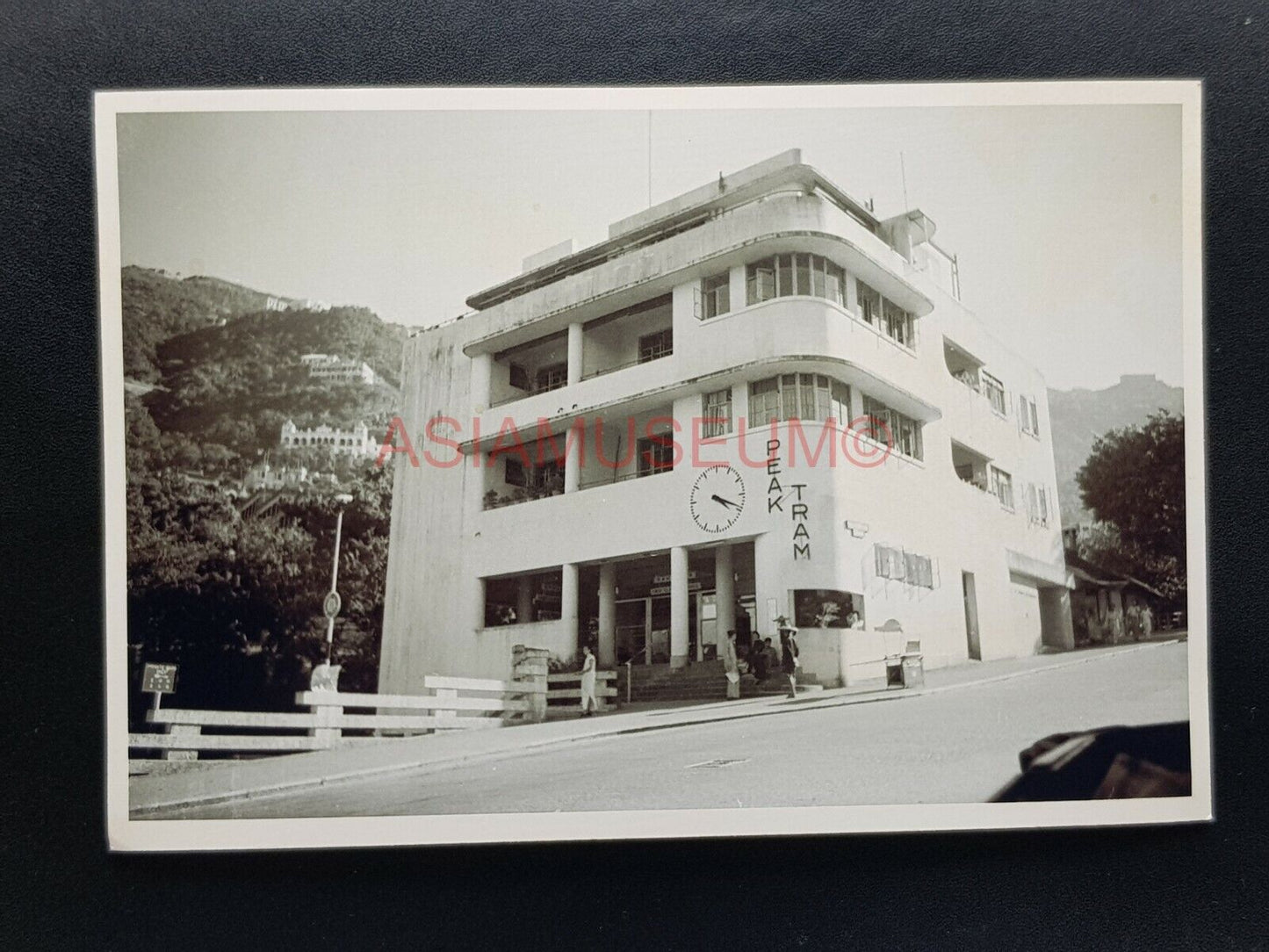 Hong Kong Victoria Peak Tram Lower Terminal Garden Road Car Photo Postcard RPPC