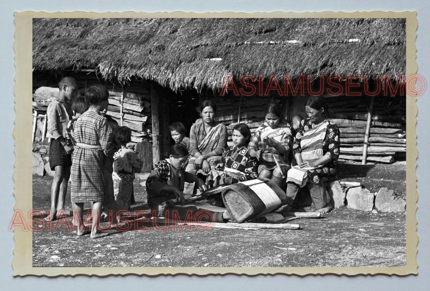 Women Lady Children Native Tribe Portrait Vintage Taiwan Taipei Photo 老照片 #3688