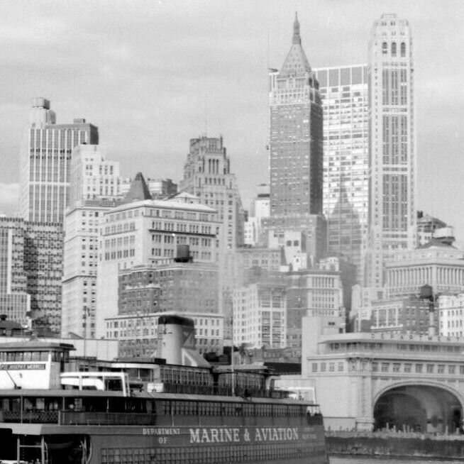 50s USA AMERICA NEW YORK CITY FERRY BUILDING Manhattan Old Vintage Photo #10322