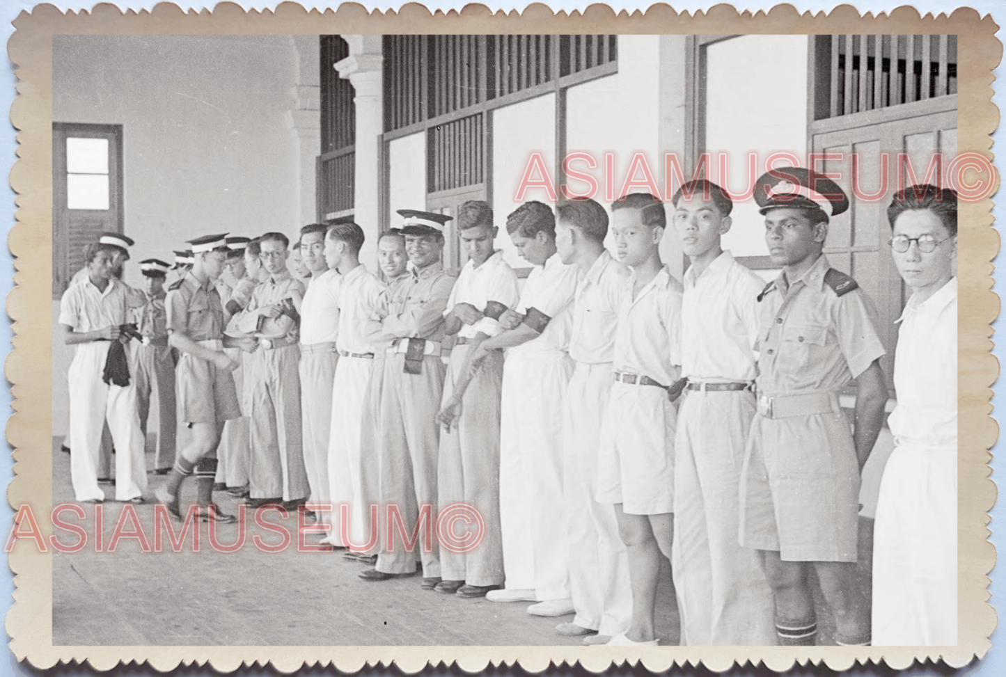 WW2 Anti Japan Boy Scout Cadet Military Arm Band Vintage Singapore Photo 18707