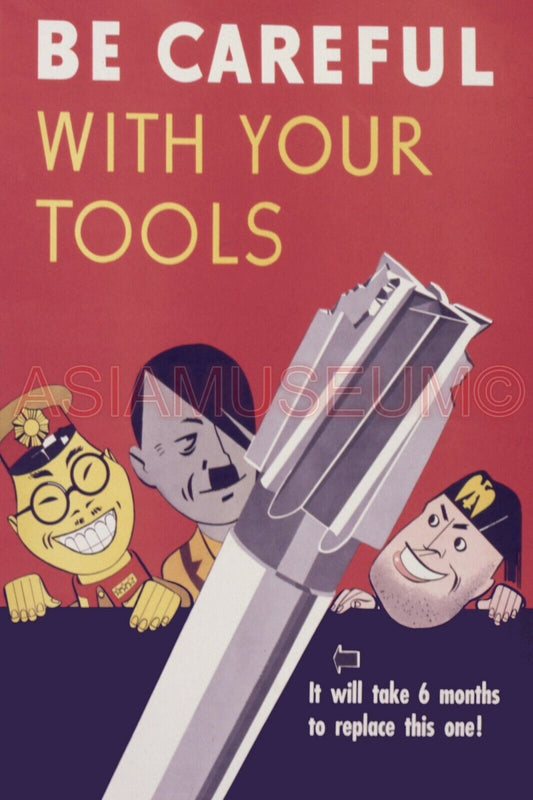 1942 WWii USA AMERICA TOJO TOOL CARTOON COMIC FUNNY ART PROPAGANDA WAR Postcard