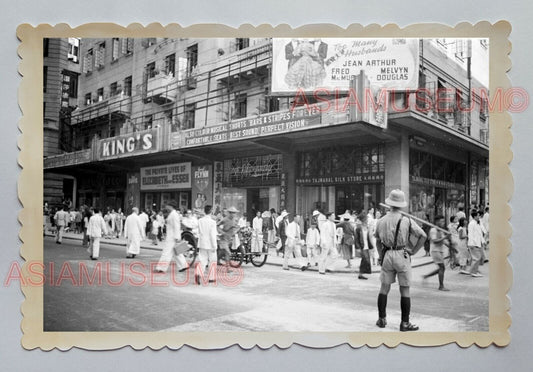 CENTRAL KING'S THEATER D'AGUILAR STREET B&W VINTAGE HONG KONG Photo 23685 香港旧照片