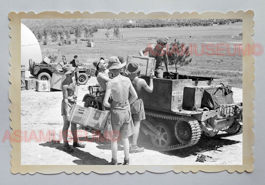 WW2 WAR ROYAL ARMY TANK SUPPLY CRATE SOLDIER HONG KONG Photograph 23268 香港旧照片