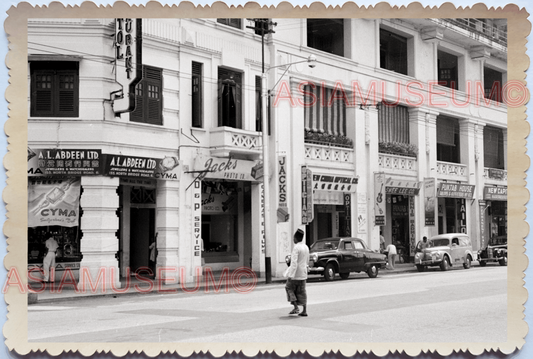 WW2 British Colonial Shop Car Street Scene Store Vintage Singapore Photo #26318